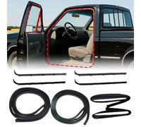 Lot de 8 bandes d'étanchéité pour fenêtre de porte avant Ford F150 F250 F350 Bronco 1987-1997, joint d'étanchéité en feutre et joint en caoutchouc pour remplacer E7TZ1521452A E7TZ1521453A F2TZ1521456A