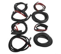 Lot de 8 bandes d'étanchéité résistantes aux intempéries pour Tesla Model 3 2022-2025 | Kit de joint d'isolation acoustique en caoutchouc | Ajustement personnalisé pour la protection des bords | Pour