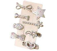 Lot de 8 barrettes à cheveux sophistiquées en forme de bec de canard - Décoration de cheveux pratique pour femme et fille - Utilisation au bureau - Pince à cheveux en forme de bec de canard - Résine