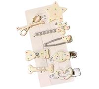 Lot de 8 barrettes à cheveux sophistiquées en forme de bec de canard - Décoration de cheveux pratique pour femme et fille - Utilisation au bureau - Pince à cheveux en forme de bec de canard - Résine