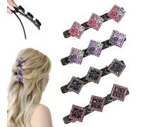 Lot de 8 barrettes à cheveux trèfle à cinq feuilles, 2025, nouvelles barrettes à cheveux en forme de fleur, en cristal, pour femmes, filles, créez une variété de coiffures élégantes