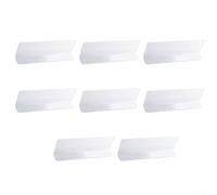 Lot de 8 barrières en plastique transparent pour jouets et meubles - Bloque les espaces entre le canapé-lit et le sol pour garder la zone bien rangée - Matériau acrylique robuste - Aucun outil