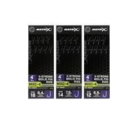 Lot de 8 bas de lignes sans ardillon Matrix MXC-4 XS Boilie Pin Noir 0,165 mm