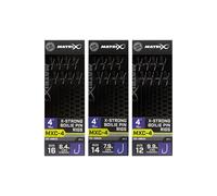 Lot de 8 bas de lignes sans ardillon Matrix MXC-4 XS Boilie Pin Noir 0,20 mm