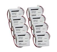 Lot de 8 batteries de rechange L91VP-F4C pour distributeur de désinfectant pour les mains Purell ES8 2700 mAh/16,20 Wh