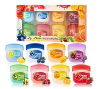 Lot de 8 baumes à lèvres Fruit - Baume à lèvres - Masque à lèvres hydratant - Masque à lèvres pour lèvres très sèches et ridules - Cadeaux pour adolescentes et filles