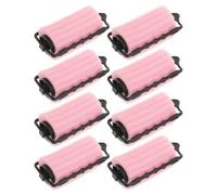 Lot de 8 Bigoudis en Éponge pour Boucles sans Chaleur Rose | Mousse Douce, Usage DIY et Voyage, Convient à Frange Cheveux Moyens