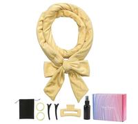 Lot de 8 bigoudis sans chaleur en velours doux pour un usage quotidien/fête Beige