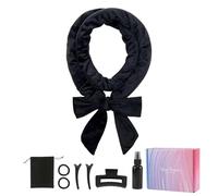 Lot de 8 bigoudis sans chaleur en velours doux pour usage quotidien/fête Noir