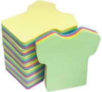 Lot De 8 Blocs De 100 Feuilles Adhésives En Forme De Vêtements Couleurs Mélangées Pour Bureau, Maison, Cuisine, Pâtisserie, École 76 X 76 Mm[X1002]