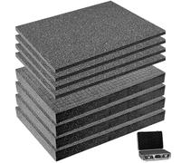 Lot de 8 blocs de mousse prédécoupée pour outils à découper soi-même - Pour appareil photo, mallette de protection