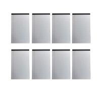 Lot de 8 blocs de papier à lettre A 4 feuilles lignées pour la maison, le bureau, l'école - Bloc-notes de poche déchirables