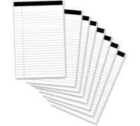 Lot de 8 blocs légaux de 10,2 x 15,2 cm, 30 feuilles mini lignées pour fournitures de bureau, prise de notes/liste d'écriture, petits blocs-notes juridiques lignés pour la maison, le bureau, l'école