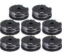 Lot de 8 bobines de rechange F016800351 pour coupe-bordures Bosch ART 30-36 LI,ART 30,ART 30+,ART 27,ART 27+,ART 24 et ART 24+,Advanced Grasscut36,longueur 6 m,épaisseur 1,6 mm