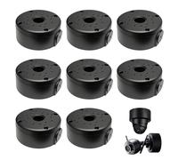 Lot de 8 Boîtes de Jonction pour Caméra, Caméra Extérieure Boîte De Jonction, Boîte de Jonction Etanche pour Caméra de Vidéosurveillance, Compatible avec Les Caméras Dôme