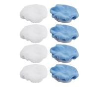 Lot de 8 bonnets de polissage de voiture en microfibre et polaire synthétique pour cirage de voiture, lavables et réutilisables 150 mm