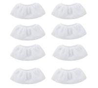 Lot de 8 Bonnettes Microfibre Compatibles avec Kärcher Easyfix SC1 SC2 SC3 SC4 SC5 SC7, Accessoires pour Nettoyeurs Vapeur Kärcher Chiffons pour Buse à Main Réutilisables (Blanc)