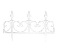 Lot de 8 Bordures jardin FISHTEC Modulables Longueur 4,08 m Blanc G