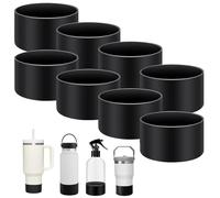 Lot de 8 bottes de protection en silicone, compatibles avec les gobelets Stanley Cup de 591 à 1200 ml, Simple Modern et Hydro Flask de 340 à 710 ml, fond d'eau en silicone avec fond de 7,1 à 7,6 cm,
