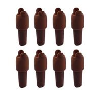 Lot de 8 bouchons de bouteille de vin en silicone à double joint avec poignée facile à tirer pour une conservation sûre et efficace
