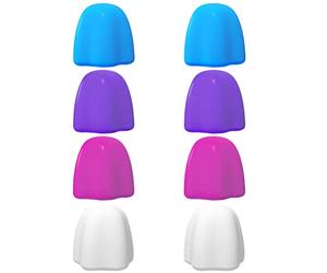 Lot de 8 bouchons de dentifrice à fermeture automatique en silicone - Pour enfants et adultes - Pas de capuchon de déchets, pas de désordre