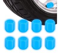Lot de 8 bouchons de valve de pneu fluorescents de 0,8 cm - Décoration de | Bouchons de valve phosphorescents pour motos, voitures, SUV, vélos, cyclomoteurs et conduite de nuit