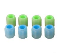 Lot de 8 bouchons de valve de pneu fluorescents lumineux avec matériau ABS phosphorescent pour SUV, camions et véhicules à moteur