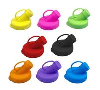 Lot de 8 bouchons distributeurs de bouteilles de lait en silicone - 4,8 cm - Réutilisables - Bec verseur - Anti-fuite - Sans odeur - Pour lait, jus, thé, boisson, bière