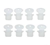 Lot de 8 bouchons en caoutchouc ABS blanc de rechange pour bouillottes d'eau chaude, sacs pour éviter les fuites, construction de construction, usage domestique