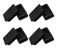 Lot de 8 bouchons pour tubes rectangulaires, bouchons de tuyaux, bouchons d'extrémité, insert coulissant pour poteaux de tuyaux, pieds de chaise et meubles (30x50 mm)