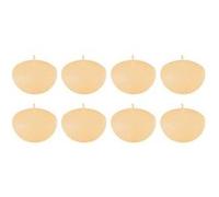 Lot de 8 Bougies Chauffe-Plat "Flottante" 6cm Beige Beige G