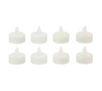 Lot de 8 Bougies Led Colorama 4cm Blanc Blanc