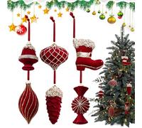 Lot de 8 boules de Noël floquées en polypropylène pour décoration d'intérieur Idéal pour les fêtes en intérieur, les nappes, les couronnes, les arbres, les tables à manger, les débuts