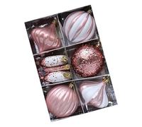 Lot de 8 boules décoratives de Noël à suspendre conviviales pour les réunions de famille et la vente au détail Décorations de Noël à suspendre