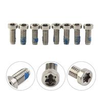 Lot de 8 boulons de pédalier de vélo de route, vis de manivelle en acier inoxydable pour SRAM AXS Force Red 12 Rival QUARQ, installation T20 argent