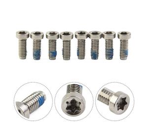 Lot de 8 boulons de pédalier de vélo de route, vis de manivelle en acier inoxydable pour SRAM AXS Force Red 12 Rival QUARQ, installation T20 argent