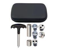 Lot de 8 boulons de poids de queue de billard en métal, poids réglables avec t boîte de rangement, accessoires équilibrés de précision pour personnalisation de carambole