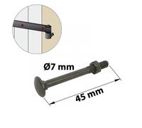 AFBAT - Boulons trcc 7 l.45mm noir x8