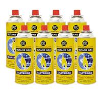 Lot de 8 bouteilles de gaz butane de camping pour cuisine, barbecue, cuisinière