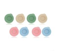 Lot de 8 bouteilles de rechange en silicone de 48 mm pour Stanpac et Libbey, réutilisables, étanches, compatibles lave-vaisselle et micro-ondes