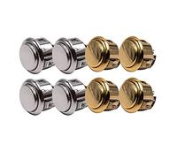 Lot de 8 Bouton Clipsable SANWA OBSF-30 Doré Argenté Couleur: Personnalisable Arcade Retro Gaming