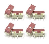 Lot de 8 boutons poussoirs momentanés limitant 3 broches 5 millions pour micro-interrupteurs Huano marche/arrêt
