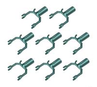 Lot de 8 branches d'arbre en alliage d'aluminium Vert 9,2 cm