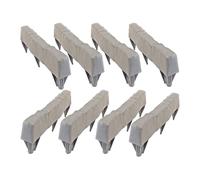 Lot de 8 briques de bordure de jardin durables à faible entretien | Pierres décoratives sans creuser pour pelouse, chemin, terrasse, parterre de fleurs, aire de jeux, cour extérieure |