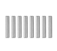 Lot de 8 broches RC en acier 3 x 17 mm, pièces de mise à niveau durables de haute précision pour voitures télécommandées Typhon Senton Granite 3S à l'échelle 1/10, couleur argent