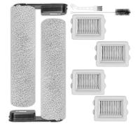 Lot de 8 brosses à rouleau principales compatibles avec aspirateur sans fil Roborock Flexi/Flexi Pro, 2 brosses à rouleau principales, 4 filtres HEPA