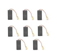 Lot de 8 brosses en carbone pour meuleuse d'angle 17 x 7,8 x 4,9 mm 1607014116 compatibles avec Bosch PWS7-115 GWS9-125 S4B GWS500/650 PWS500/550,1M-FF03-100A/6-100 A86C