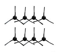 Lot de 8 brosses latérales de rechange pour aspirateur robot Medion X20 SW+/MD 11415 et X21 SW+/MD 11500, coins en nylon plastique noir pour Edge Clea