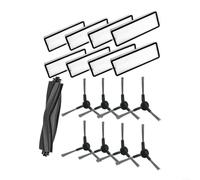 Lot de 8 brosses latérales pour Mova S10 Plus Corner Clean | Comprend une brosse à rouleau principale, convient pour le mova S10 Plus, élimine efficacement les poils d'animaux