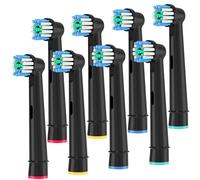 Lot de 8 brossettes de rechange professionnelles compatibles avec Braun Oral B Refill Pro 500/1500/3000/3757/5000/7000/7500/8000